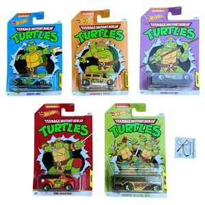 Hot Wheels Nickelodeon TMNT 5-ct Cars